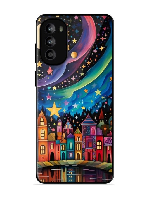 Starlit Village Glossy Soft Edge Case for Motorola Moto G62 (5G) Chachhi