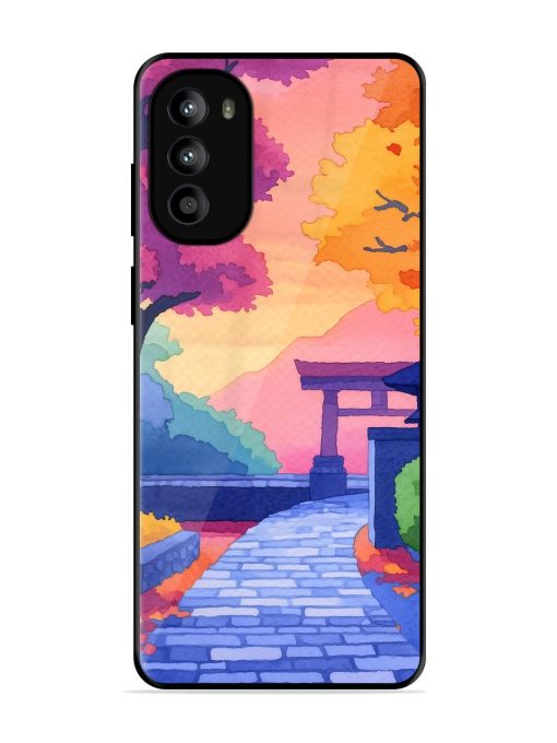 Autumnal Serenity Glossy Soft Edge Case for Motorola Moto G62 (5G) Chachhi