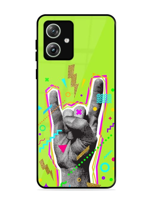 Neon Rock Glossy Soft Edge Case for Motorola Moto G64 (5G) Chachhi