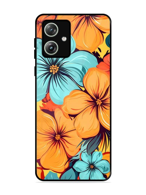 Tropical Bloom Glossy Soft Edge Case for Motorola Moto G64 (5G) Chachhi