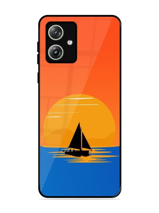 Sunset Sail Glossy Soft Edge Case for Motorola Moto G64 (5G) Chachhi