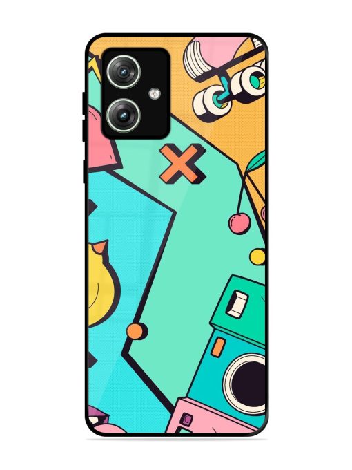 Retro Remix Glossy Soft Edge Case for Motorola Moto G64 (5G) Chachhi