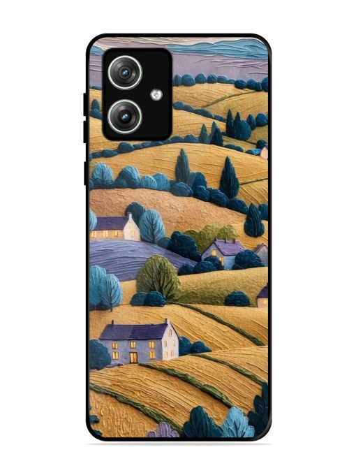 Rolling Hilltop Haven Glossy Soft Edge Case for Motorola Moto G64 (5G) Chachhi