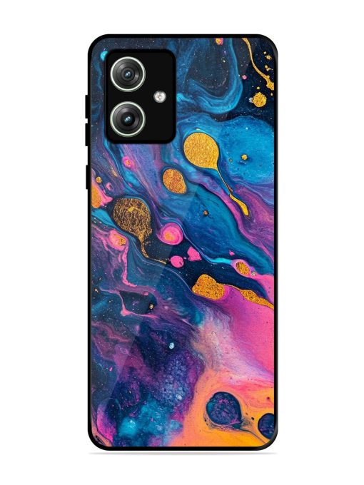 Cosmic Swirl Glossy Soft Edge Case for Motorola Moto G64 (5G) Chachhi