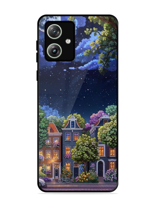 Moonlit Streets Glossy Soft Edge Case for Motorola Moto G64 (5G) Chachhi