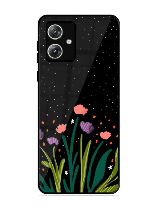 Midnight Bloom Glossy Soft Edge Case for Motorola Moto G64 (5G) Chachhi