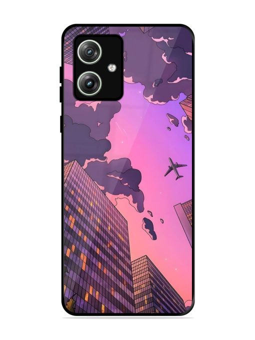 Urban Twilight Glossy Soft Edge Case for Motorola Moto G64 (5G) Chachhi