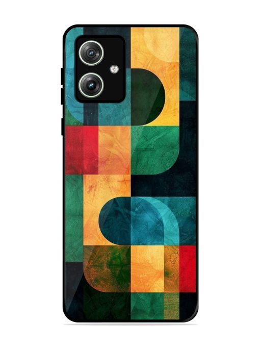 Geometric Harmony Glossy Soft Edge Case for Motorola Moto G64 (5G) Chachhi