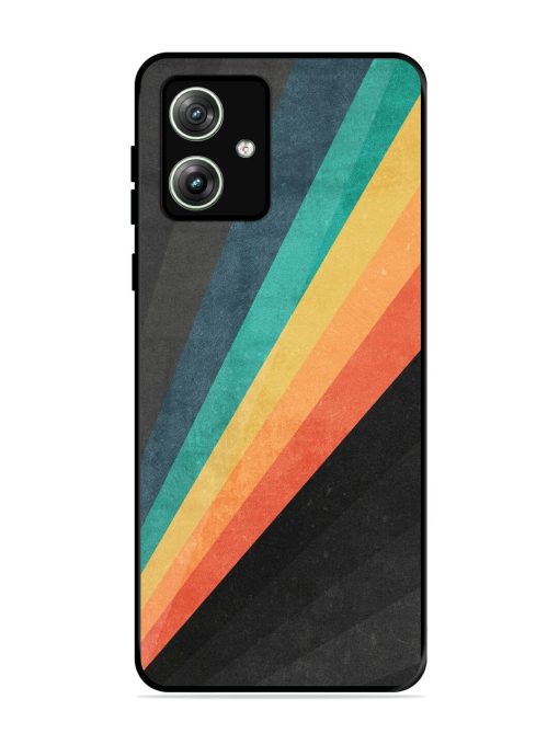 Retro Spectrum Glossy Soft Edge Case for Motorola Moto G64 (5G) Chachhi