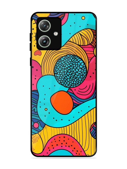 Psychedelic Patterns Glossy Soft Edge Case for Motorola Moto G64 (5G) Chachhi