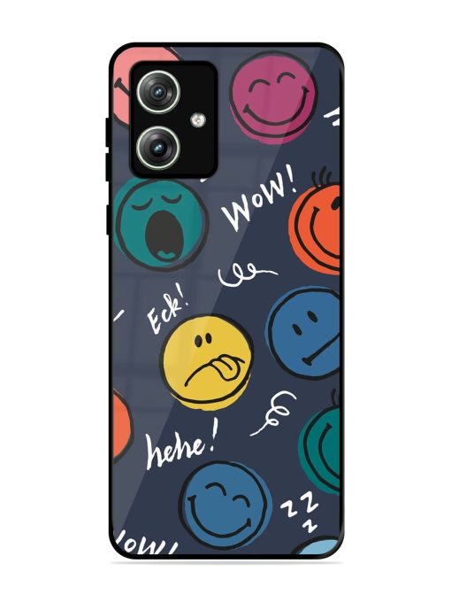 Emoticon Parade Glossy Soft Edge Case for Motorola Moto G64 (5G) Chachhi