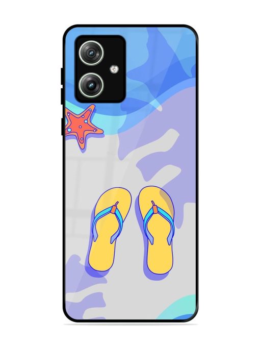 Sandy Toes And Salty Seas Glossy Soft Edge Case for Motorola Moto G64 (5G) Chachhi