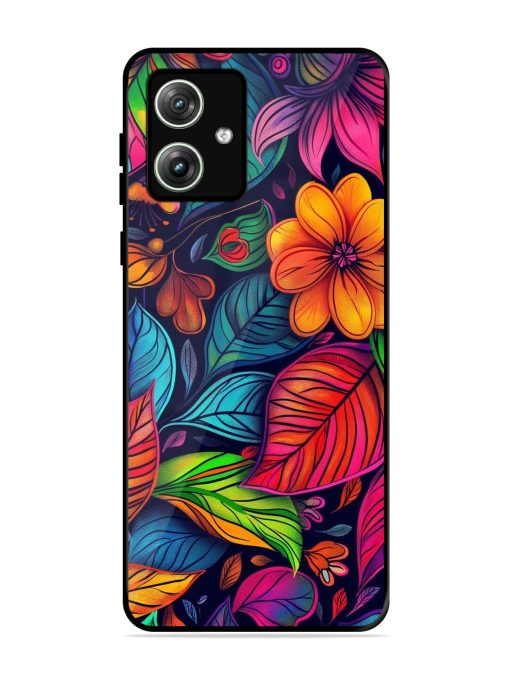 Rainbow Of Blooms Glossy Soft Edge Case for Motorola Moto G64 (5G) Chachhi