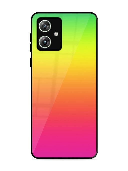 Rainbow Gradient Glossy Soft Edge Case for Motorola Moto G64 (5G) Chachhi