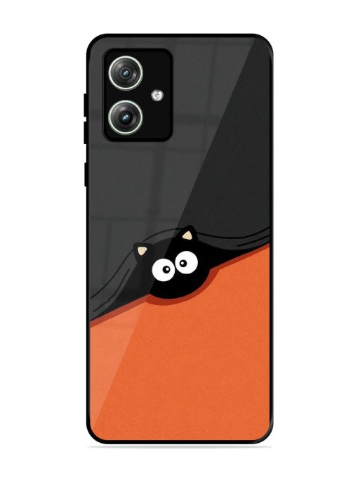 Peek-A-Boo Kitty Glossy Soft Edge Case for Motorola Moto G64 (5G) Chachhi