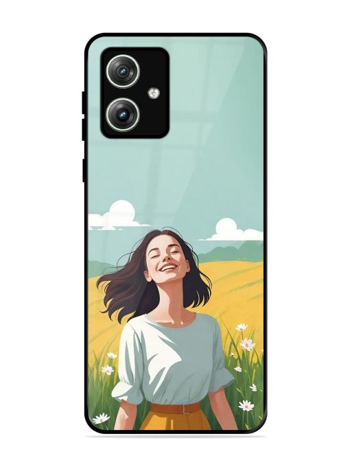 Girl Graffiti Glossy Soft Edge Case for Motorola Moto G64 (5G) Chachhi