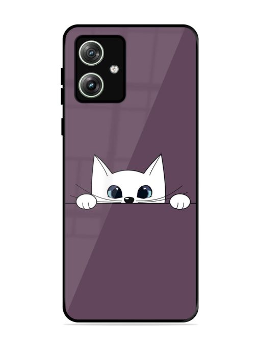 Peek-A-Boo Kitty Glossy Soft Edge Case for Motorola Moto G64 (5G) Chachhi