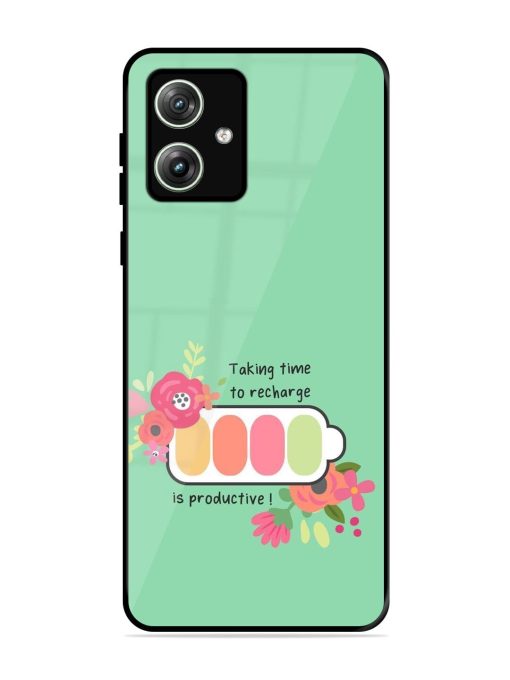 Recharge And Bloom Glossy Soft Edge Case for Motorola Moto G64 (5G)