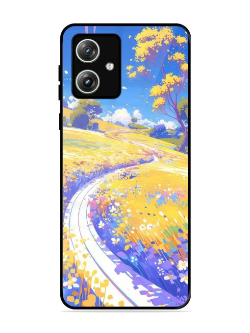 Vibrant Spring Meadow Glossy Soft Edge Case for Motorola Moto G64 (5G) Chachhi