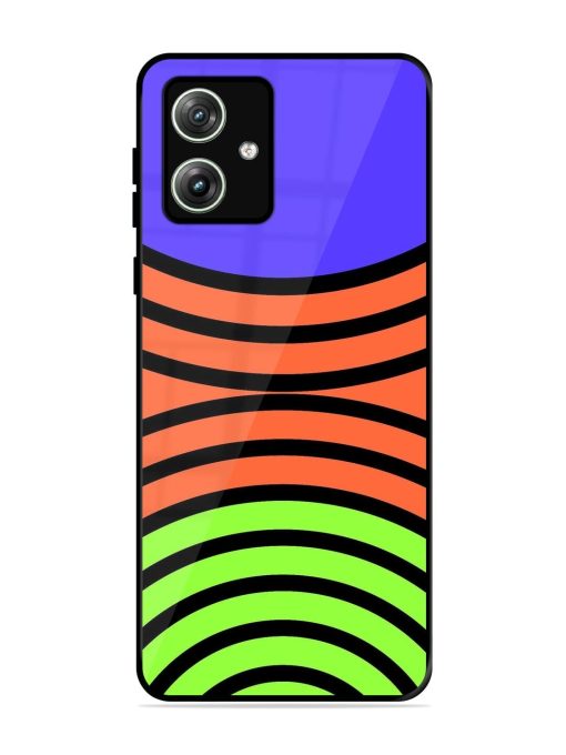 Psychedelic Stripe Symphony Glossy Soft Edge Case for Motorola Moto G64 (5G) Chachhi