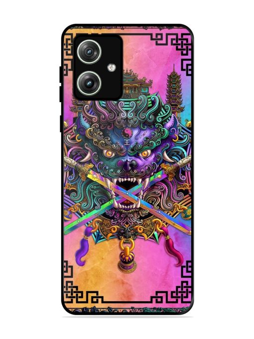 Psychedelic Fu Dog Tapestry Glossy Soft Edge Case for Motorola Moto G64 (5G) Chachhi