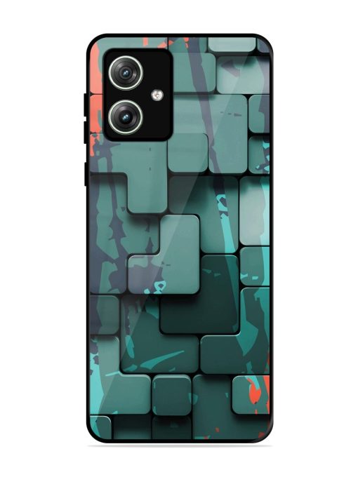 Abstract Geometric Mosaic Glossy Soft Edge Case for Motorola Moto G64 (5G)