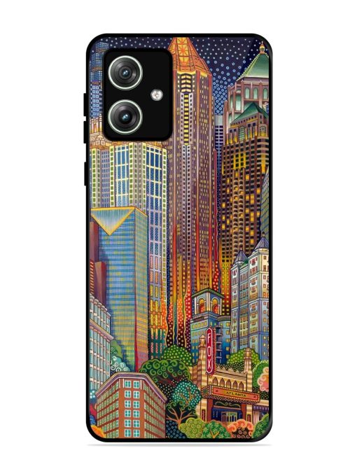 Neon Nightscape Glossy Soft Edge Case for Motorola Moto G64 (5G) Chachhi