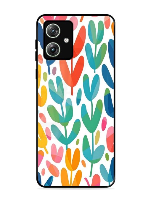 Rainbow Of Blooms Glossy Soft Edge Case for Motorola Moto G64 (5G) Chachhi