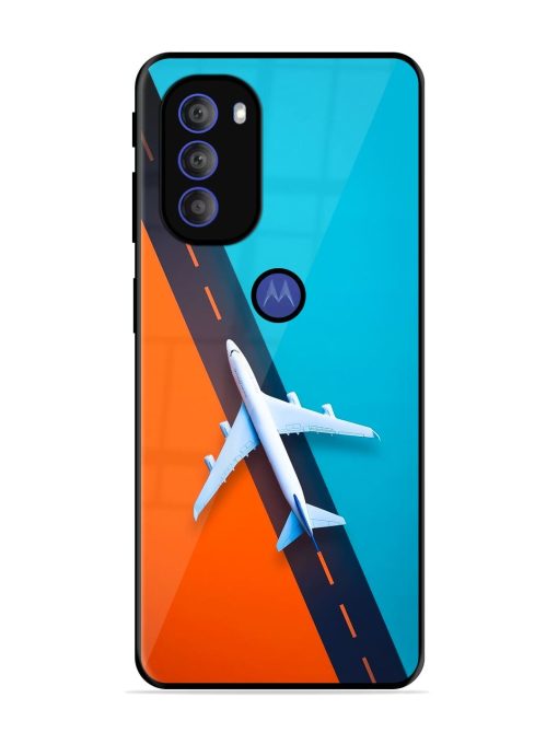 Skyward Bound Glossy Soft Edge Case for Motorola Moto G71 (5G) Chachhi