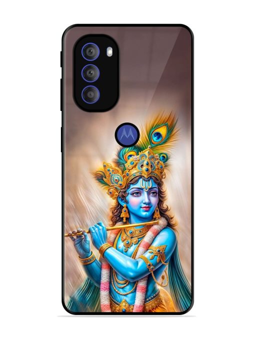 Divine Krishna Glossy Soft Edge Case for Motorola Moto G71 (5G) Chachhi