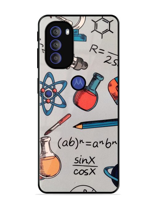 Science Doodle Glossy Soft Edge Case for Motorola Moto G71 (5G) Chachhi