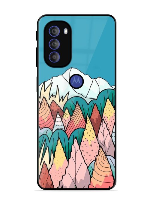 Mountain Dreamscape Glossy Soft Edge Case for Motorola Moto G71 (5G) Chachhi