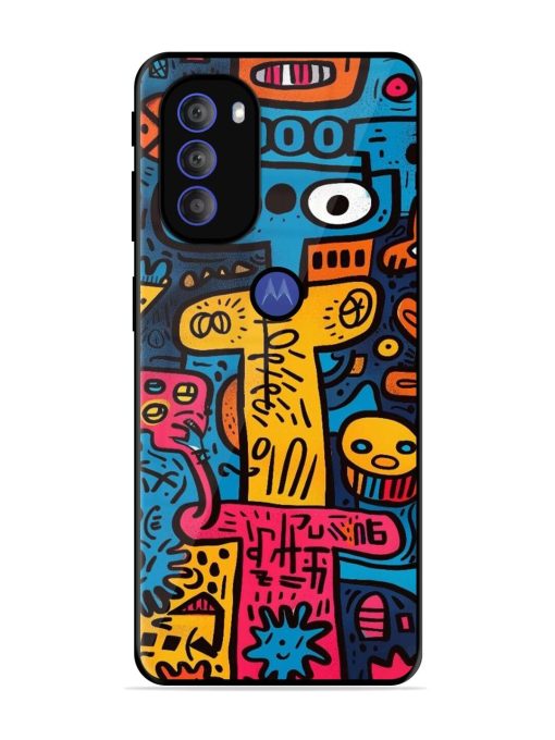 Doodletopia Glossy Soft Edge Case for Motorola Moto G71 (5G) Chachhi