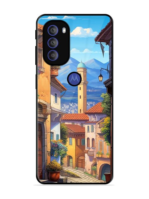 Tuscan Twilight Glossy Soft Edge Case for Motorola Moto G71 (5G) Chachhi