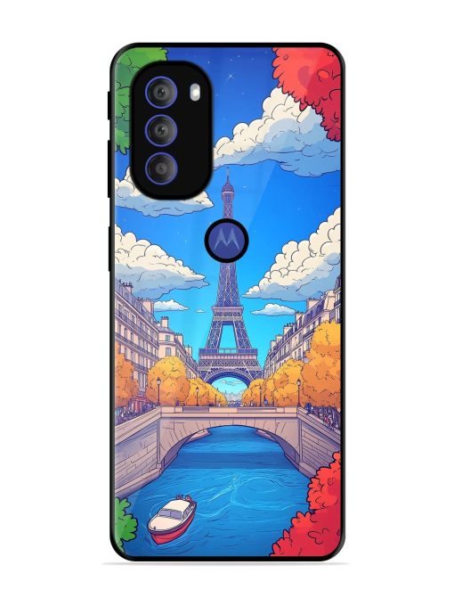 Parisian Panorama Glossy Soft Edge Case for Motorola Moto G71 (5G) Chachhi