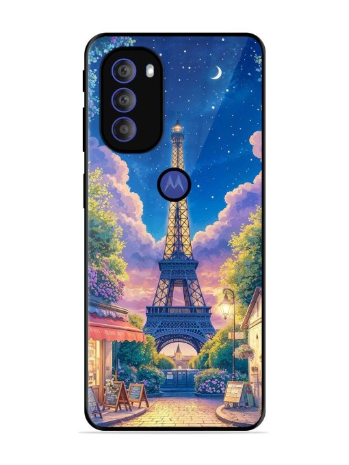 Twilight In Paris Glossy Soft Edge Case for Motorola Moto G71 (5G)