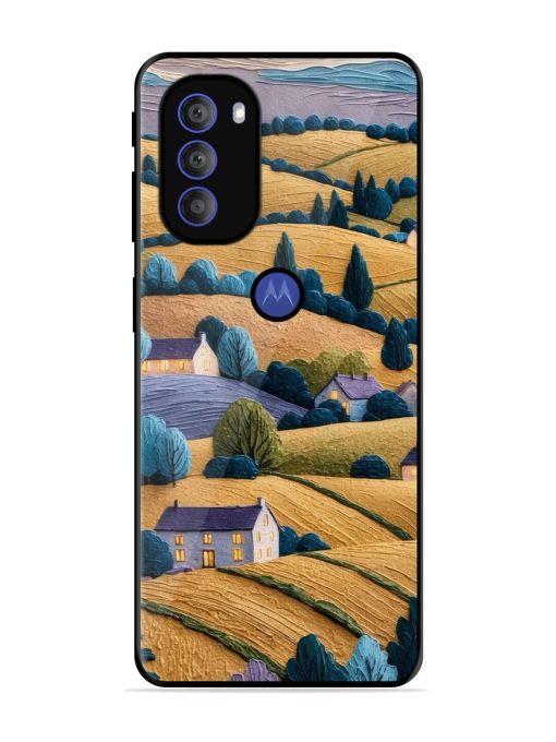 Rolling Hilltop Haven Glossy Soft Edge Case for Motorola Moto G71 (5G) Chachhi