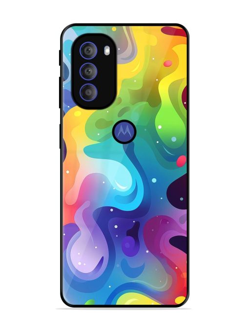 Rainbow River Glossy Soft Edge Case for Motorola Moto G71 (5G) Chachhi