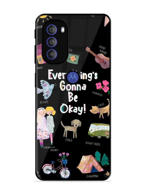 Everything'S Gonna Be Okay Glossy Soft Edge Case for Motorola Moto G71 (5G) Chachhi