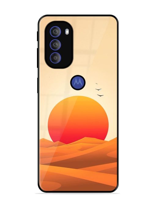 Desert Sunset Glossy Soft Edge Case for Motorola Moto G71 (5G) Chachhi