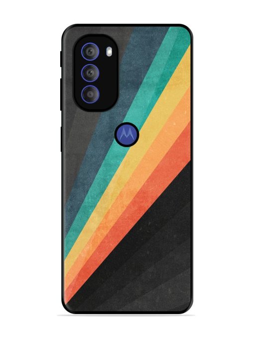 Retro Spectrum Glossy Soft Edge Case for Motorola Moto G71 (5G) Chachhi