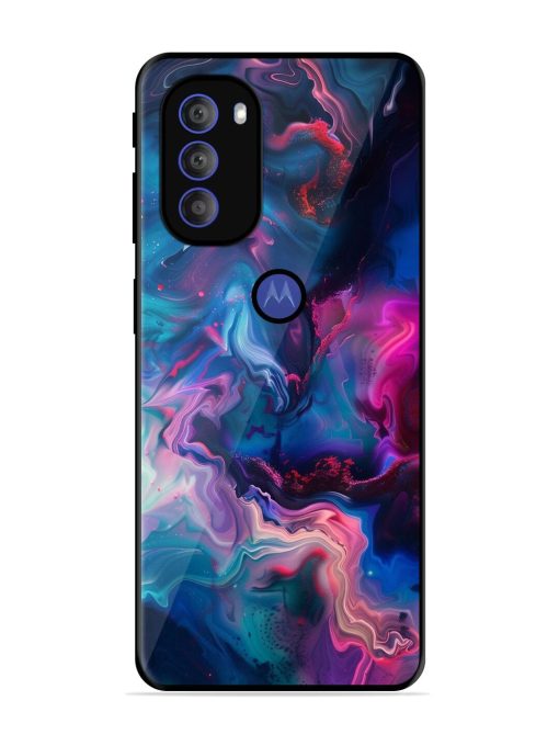 Cosmic Swirl Glossy Soft Edge Case for Motorola Moto G71 (5G) Chachhi