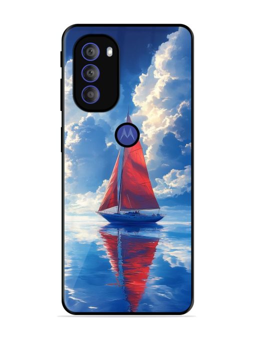 Crimson Sails Glossy Soft Edge Case for Motorola Moto G71 (5G) Chachhi