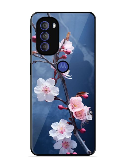 Delicate Blossoms Glossy Soft Edge Case for Motorola Moto G71 (5G)