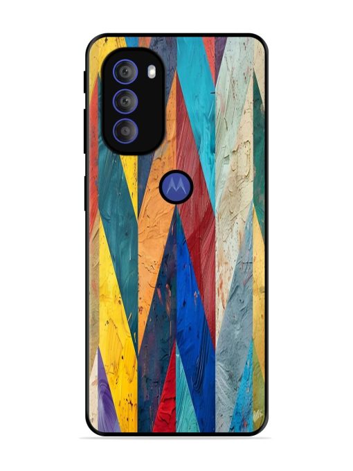 Abstract Tapestry Glossy Soft Edge Case for Motorola Moto G71 (5G) Chachhi