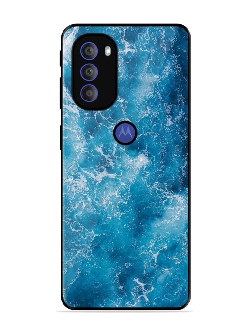 Oceanic Abyss Glossy Soft Edge Case for Motorola Moto G71 (5G) Chachhi