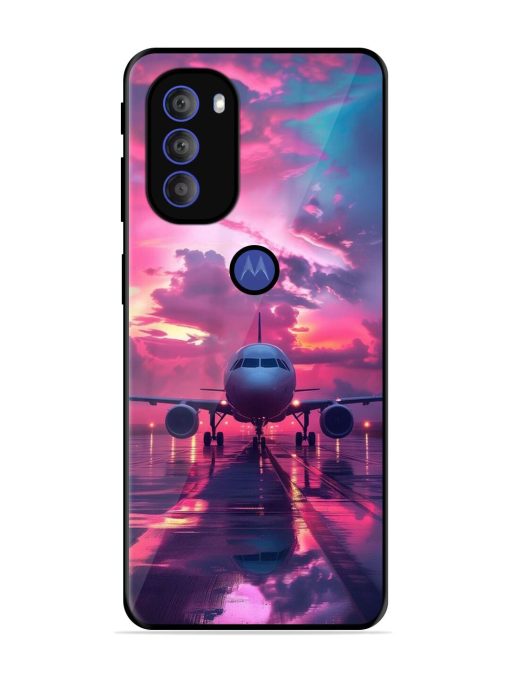 Neon Runway Glossy Soft Edge Case for Motorola Moto G71 (5G) Chachhi