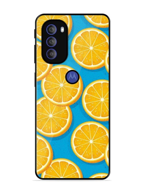 Citrus Symphony Glossy Soft Edge Case for Motorola Moto G71 (5G) Chachhi