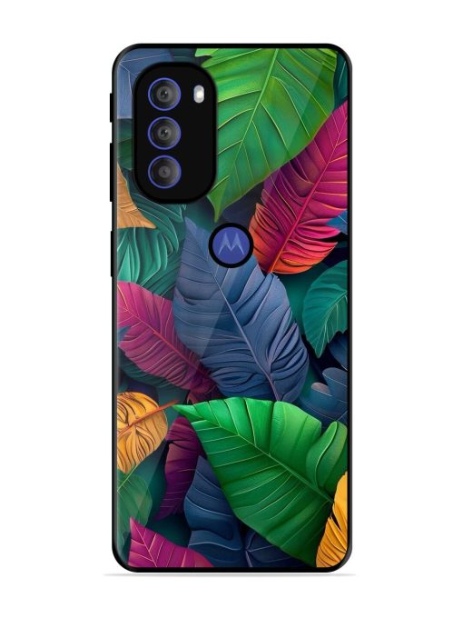 Tropical Tapestry Glossy Soft Edge Case for Motorola Moto G71 (5G) Chachhi