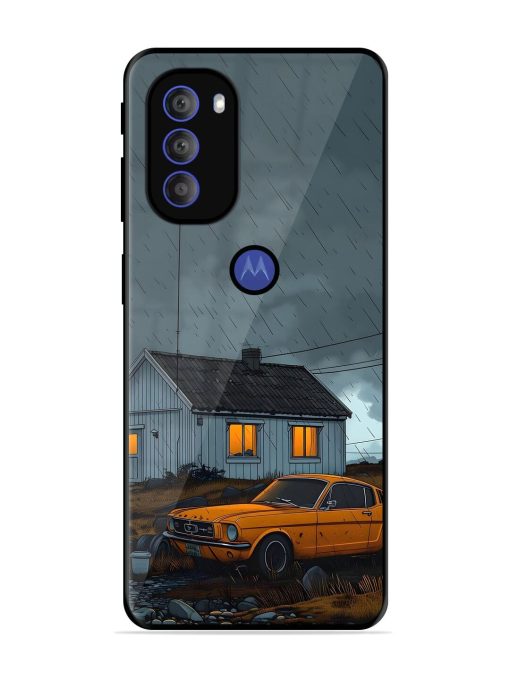 Rainy Day Retreat Glossy Soft Edge Case for Motorola Moto G71 (5G) Chachhi